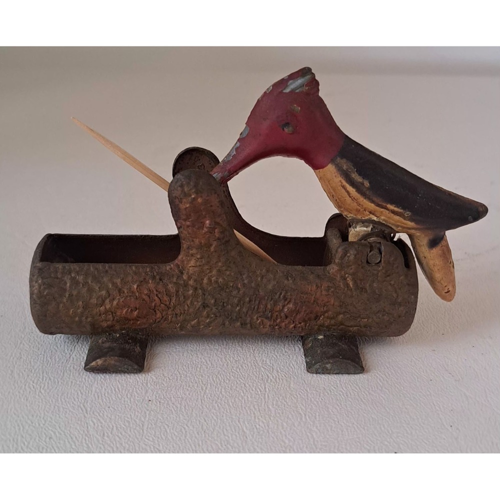 Antique Cast Iron Hummingbird  Toothpick Dispenser Holder